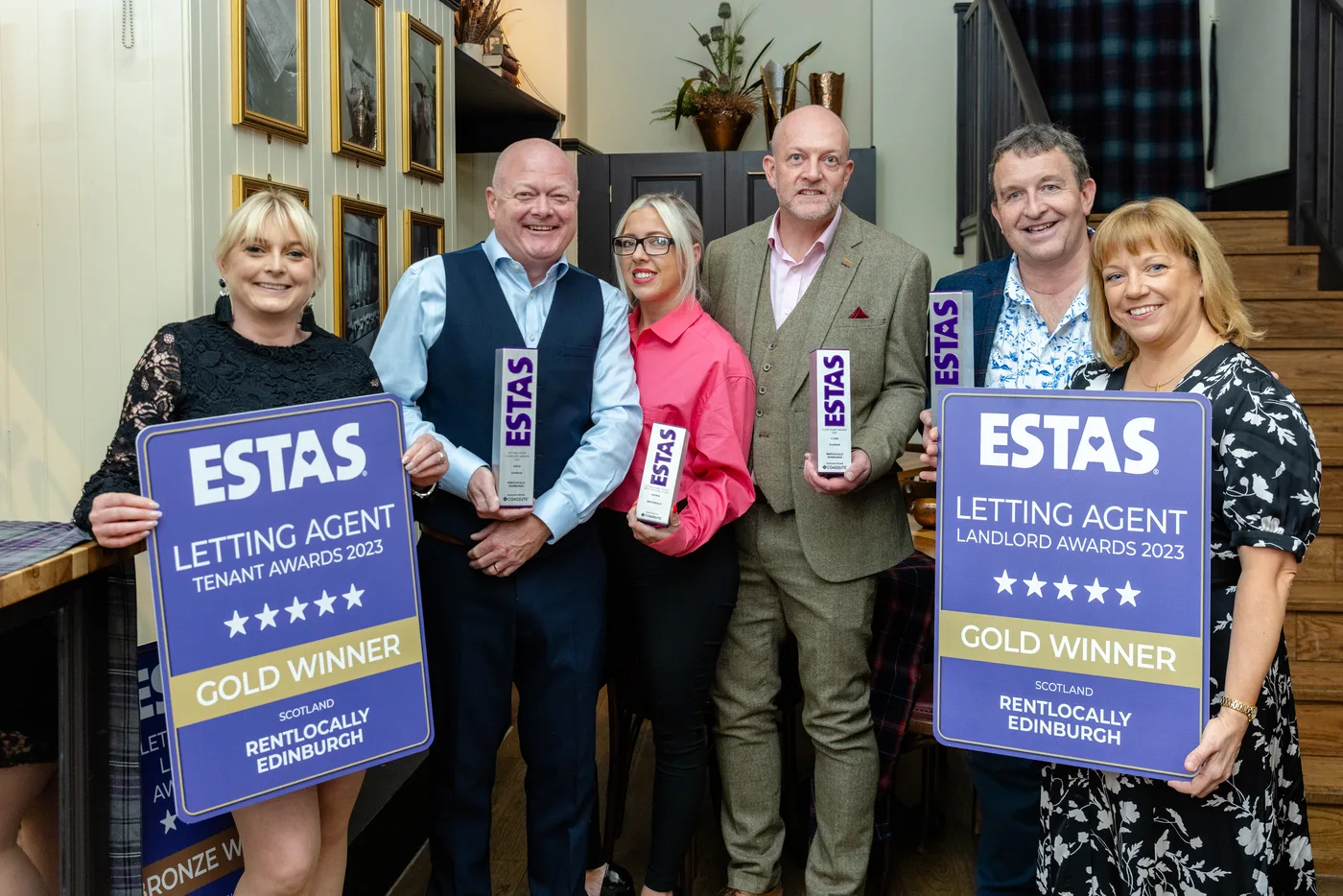 RentLocally team members at the ESTAS awards